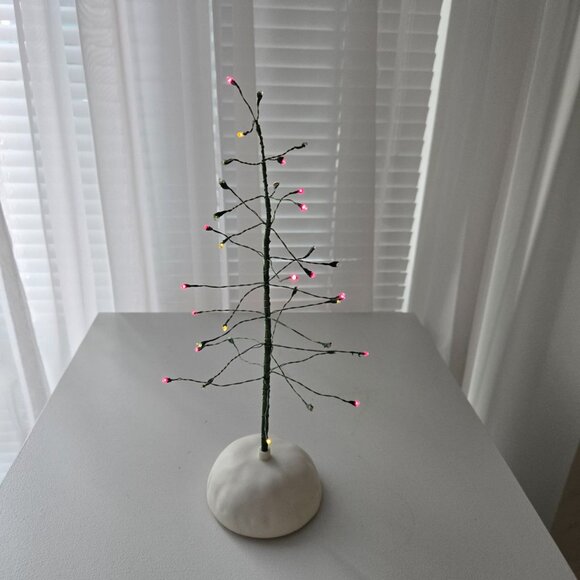 3x Department 56 Trees, Twinkle Brite Trees, Large & Small, and 13" Birch tree - Picture 13 of 16
